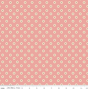 Riley Blake Designs - Cowgirl - Flower Dots - Pink #c17486-pink