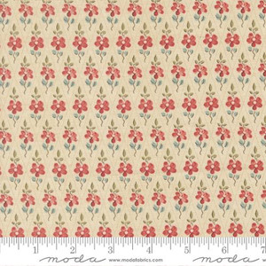 Moda Fabrics - Fleur De Paris - Paquerette Checks and Plaids Floral - Pearl #13997-11