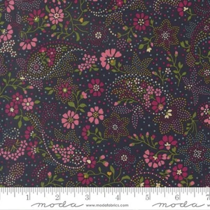 Moda Fabrics - Chelsea Garden - Flare Paisley - Midnight #33854-19