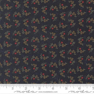 Moda Fabrics - Quail Run - Blooms and Berries - Indigo #9834-14