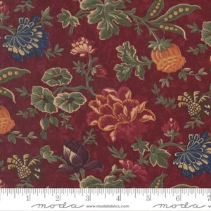Moda Fabrics - Quail Run - Meadowland Florals - Brick #9830-13
