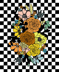 Moda Fabrics - True To Hue - Chromatic Muse Panel 36" x 44" - Black As Night #11567-12