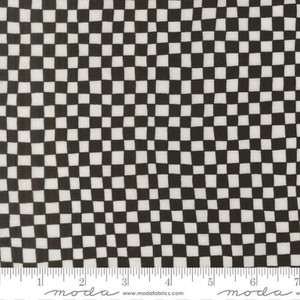 Moda Fabrics - True To Hue - Checks and Plaids - Checkerboard - Black As Night #11563-12