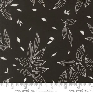 Moda Fabrics - True To Hue - Falling Leaves Blenders - Black As Night #11561-12