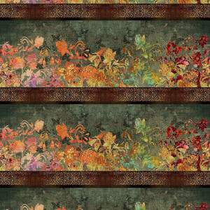 In The Beginning Fabrics - Evanescence - Border - Spice #ibf1ev-1