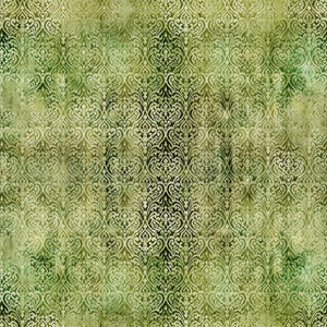 In The Beginning Fabrics - Evanescence - Tapestry - Green #ibf-ev-1