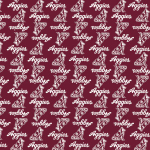 Sykel Fabrics - Texas A&M 1390 - Mini Packed Logo Design #tam-1390