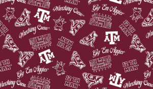 Sykel Fabrics - Texas A&M 1389 - Mini Stadium Logo Design #tam-1389