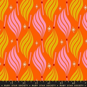 Moda Fabrics - Trinketry - Flame Retro Matches Goldfish #RS0113-16