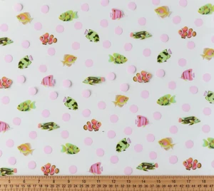 Free Spirit Fabrics - Floral Reef - School Crossing Vinyl 1/2 Yard Cut #HCVTPSC