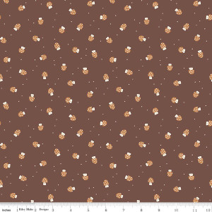 Riley Blake Designs - Faraway Kingdom - Mushroom Cheer - Cocoa #c17435-cocoa