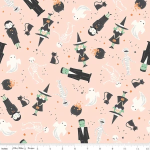 Riley Blake Designs - Frank and Friends - Main - Pink #c17470-pink