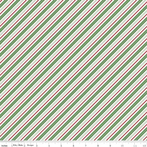 Riley Blake Designs - Claus & Co. - Candy Cane Stripes - Multi #C17747-MULTI