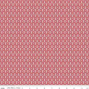 Riley Blake Designs - Claus & Co. - Star Pattern - Red #C17745-RED