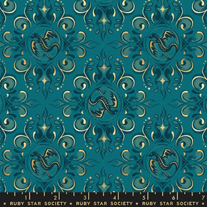 Moda Fabrics - Fireglow - Emblem - Metallic Galaxy #rs2136-14m