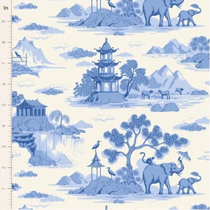 Tilda Fabrics - Something Blue - Cottonview - Cream #TIL100670