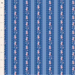 Tilda Fabrics - Something Blue - Claramay - Denim  #TIL110167