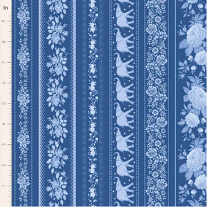 Tilda Fabrics - Something Blue - Borders - Night #TIL110171