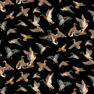 Michael Miller Fabrics - Final Approach - Departure - Black #ddc12825-blac
