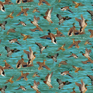 Michael Miller Fabrics - Final Approach - Departure - Lagoon #ddc12825-lago