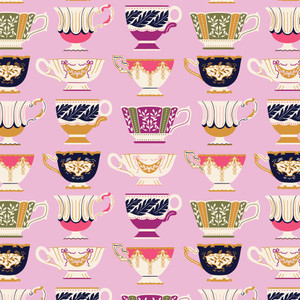 Cloud9 Fabrics - Rococo Riot - Porcelain Punk - Petal #228973