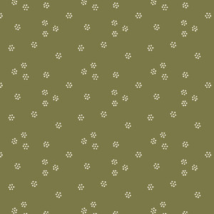 Cloud9 Fabrics - Rococo Riot - Dotted Dance - Moss #228962