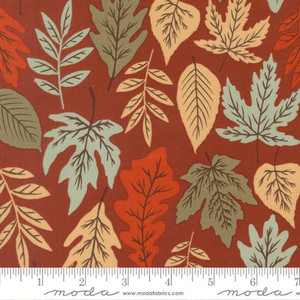 Moda Fabrics - Windfall - Fall Florals Leaf - Rust #45650-15