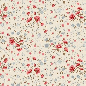 Tilda Fabrics - Wideback - Ellie - Red/Slate #til150014