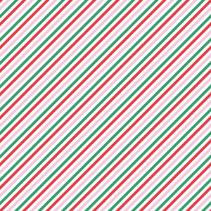Camelot Fabrics - Letters To Santa - Vintage Stripe - Multi #19010207-01