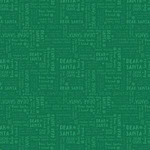 Camelot Fabrics - Letters To Santa - Letters - Green #19010205-02