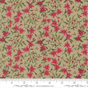 Moda Fabrics - Silent Night - Small Floral - Sage #40055-14