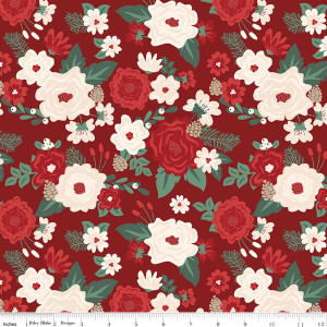 Riley Blake Designs - Evergreen Wishes - Main - Red #c17810-red