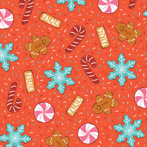 Cloud9 Fabrics - Jolly Tidings - Cookies Chaos #229207