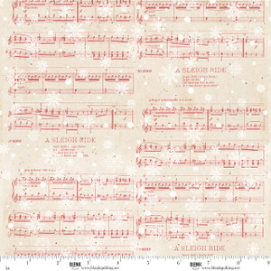 Blank Quilting Fabrics - Christmas Magic - Sheet Music - Ivory #2019-41