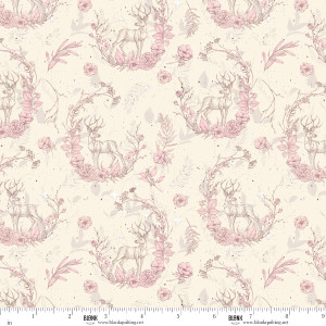 Blank Quilting Fabrics - Christmas Magic - Deer - Ivory #2021-41