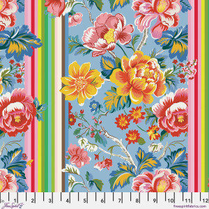 Free Spirit Fabrics - Stannie & Lloyd - Regency Remix - Sky #PWAE009-SKY