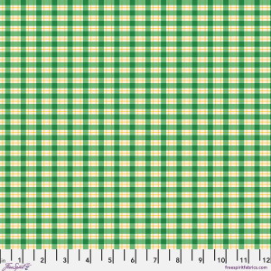 Free Spirit Fabrics - Stannie & Lloyd - Chaperones Gingham - Basil #PWAE007-BASIL