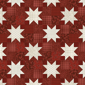 Benartex - American Valor - American Quilt - Dark Red #16873-19