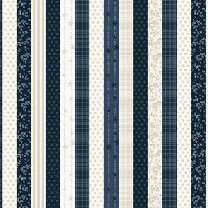 Benartex - American Valor - Patriotic Stripe - Navy #16874-56