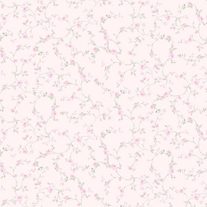 Timeless Treasures Fabric - Pretty In Pink - Lemonade Rose Vine #cd4336-lemonade