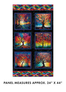 Benartex Fabric - Illumination - Illuminated Tree Panel - Multi #16880-99