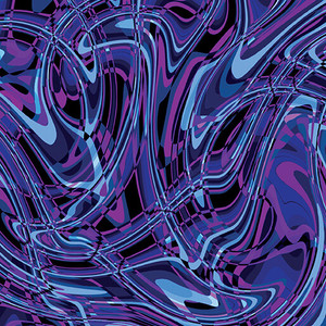 Benartex Fabric - Illumination - Luminary Swirl - Purple/Blue #16882-65