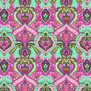Tula Pink Fabrics - Prince Charming Déjà Vu - Frog Prince - Gumball #pwtp274-gumball
