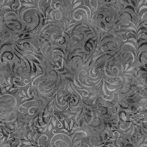 QT Fabrics - Coloressence - Blooming Vine - Charcoal #31095-k