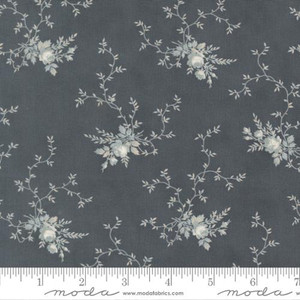 Moda Fabrics - Breathtaking Blues - Garden Florals - Dusk #44402-14