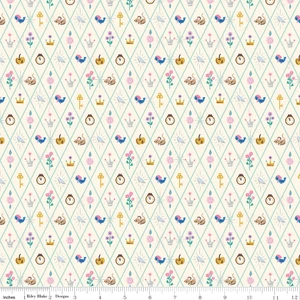 Riley Blake Designs - Wishes - Diamond - Vintage White Sparkle #SC18075-VINTAGEWHITE