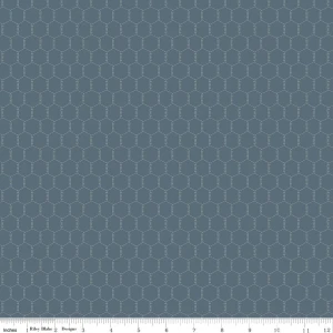 Riley Blake Designs - Lil' Farm Friends - Chicken Wire - Thunder #C17945-THUNDER