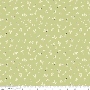 Riley Blake Designs - Lil' Farm Friends - Posies - Honeydew #C17943-HONEYDEW