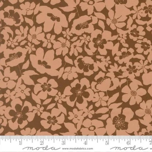 Moda Fabrics - Feather and Forest Bloom - Bloom Fusion Florals - Walnut #14146-15