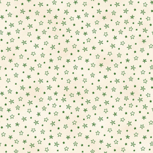 Maywood Studio Fabrics - Christmastime - Stars - Cream/Green #mas11098-eg